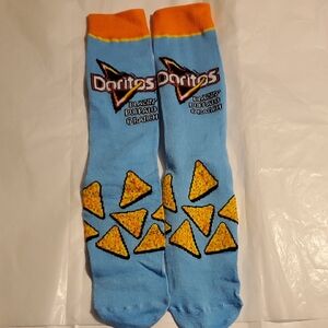 Odd Sox Doritos Socks Blue and Orange NWNT Men Size 8-12  Women Size 9-14
